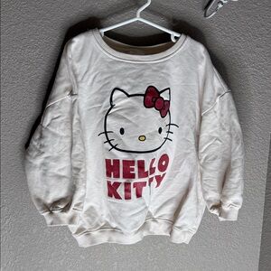 Hello Kitty Cream slouchy Sweatshirt 4-5y